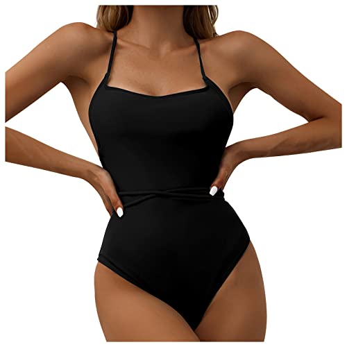 Gelb&Schwarz Robe Frange Fille Maillot de Bain mère Dames imprimé Bikini Maillot de Bain Feuille Bikini Fendu Fille Costume Parent Enfant Sexy Robe Bleu Sequin Fille Enfant (Yellow, XL)