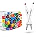 Produktbild 40/60/80 Marker Pens verdoppelt spitzt Marker Stifte für Kunst Sketch Twin färbig Highlighters mit Tragetasche für Malerei Coloring Hervorhebungen und Unterstreichungen (40 Set weiß)