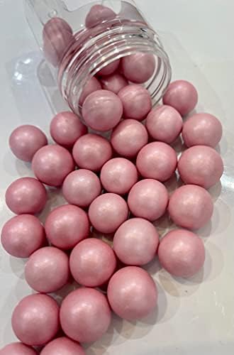 20mm Extra Large Shimmer Chocolate Balls Edible Cupcake Cake Topper Sprinkles (Light Blue)