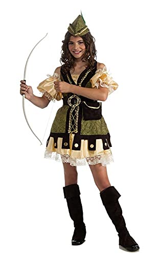 Disfraz Rubies Deluxe Robin Hood para Niñas Talla S miniatura 1