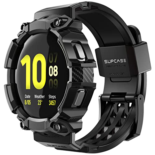 SUPCASE Etui Unicorn Beetle Pro Series do Galaxy Watch 5 44 mm (2022) / Galaxy Watch 4 44 mm (2021), wytrzymałe etui ochronne z paskiem (czarny)