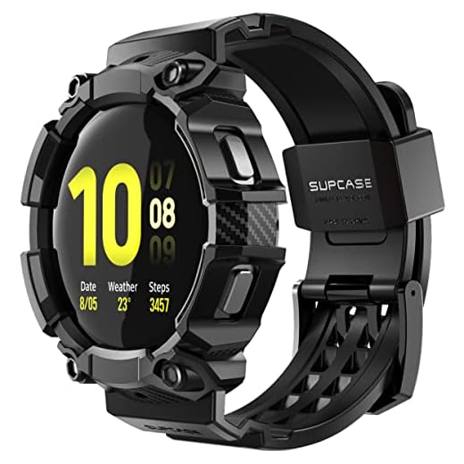 Pulseira Capa da série SUPCASE [Unicorn Beetle Pro] para Galaxy Watch 4 [44 mm] 2021, Capa protetor resistente com alças