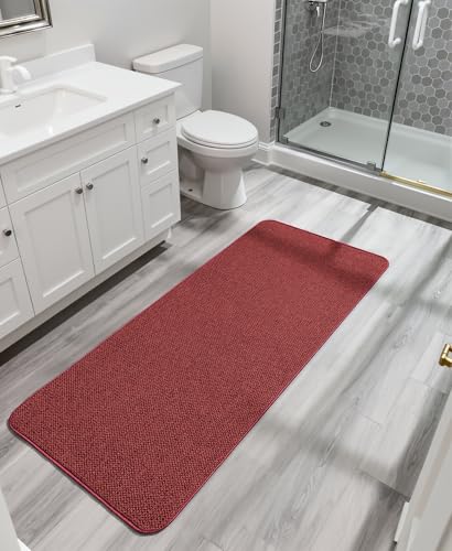 Image of Bosap Bath Mat,Ultra Thin Bathroom Runner Rugs,Large Bath Mats for Bathroom