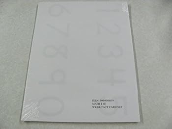 Unknown Binding Saxon Math 1 Fact Card Set ONLY (1E) (Saxon Math 1: An Incremental Development) Book