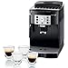 Pack De'Longhi Magnifica S, Machine expresso avec broyeur ECAM22.110.B, Noir + 4 tasses à espresso De'Longhi