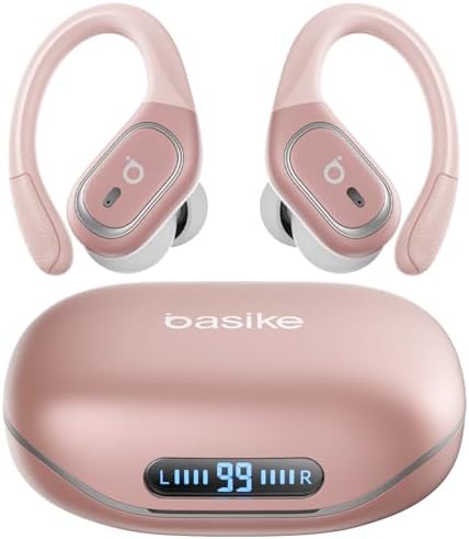 Basike Fone de Ouvido Bluetooth 6.0 TWS Esportivo, Som Hi-Fi Esté...
