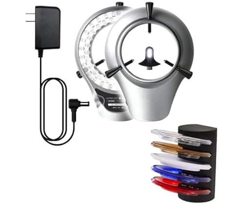 マイクロネット 実体顕微鏡用垂直照明付きLED照明装置 フィルター5種付き W-E PLUS