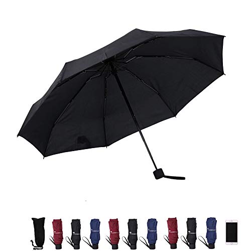 SY COMPACT, Taschenschirm Schwarz Schwarz