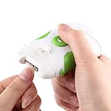 Electric Nail Trimmer Polisher - Professional Manicure Set for Fingernails Toes - Dual-Use Clipper & File with LED Light, 450 RPM Tungsten Blade - Safe for Kids & Thick Nails
