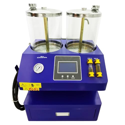EQCOTWEA Fully Automatic Visual Transmission Fluid Oil Exchange Flush Cleaning Machine Gearbox Cleaning and Oil Replacement Machine Transmission Cleaning Oil Changer DC12V with Two 20L Oil Boxes