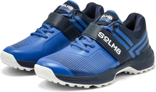 Image of SOLM8 S8 Cricket Shoes with Rubber Spikes - Performance Cleats for Men on Outdoor Turf /Grass, Featuring Wide Toe, Speed-Fit Lacing and New Gel Cushioned Insole