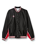 [CONVERSE(コンバース)] バスケ ジャケット ウォームアップジャケット(前ボタン) 撥水 透湿 通気性 CB182112S ブラック/レッド 日本 XO (日本サイズ3L相当)