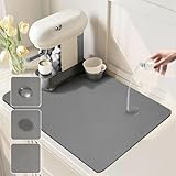 Tapete de Secado de Platos para Encimera de Cocina,Alfombrilla de Secado para Cocina,Tapete de Café para Encimeras,Tapete...