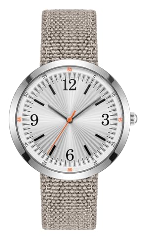 Bisley 39mm �r���v ���f�B�[�X ���K�ȃX�g���b�v �A���r�A���� �ǂ݂₷�� �h���E�H�b�`, �O���[/�V���o�[, �J�W���A���B