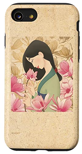 Prodotto ufficiale Disney Disney Princess Classic Mulan Rosa Lotus Custodia per iPhone SE (2020) / 7 / 8