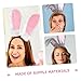 VICASKY 2pcs Soft Rabbit Ear Headband Tail Hair Accessory for Girls Women Headband for Parties Cosplay Daily Dress-up
