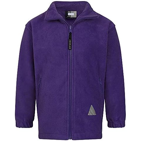 Zeco School Uniform Unisex Girls Boys Polar Fleece Jacket Purple Cover