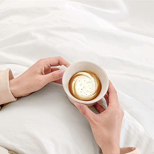 Dreamcountry Duvet Cover Oeko-Tex Certified Washed Cotton Duvet Cover Set 3 Pieces, Ultra Soft Bedding Comforter Cover With 2 Pillow Shams, Zipper Closure And Corner Ties(Queen, White) #TOP5