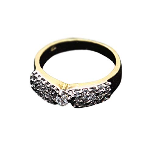 Ovale blanc zircone cubique plaqué or 18 ct anti-ternissement