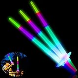 Ulikey Espada Láser de Juguete, 3 Piezas Juguete de Luminosos, Fiesta Luminoso Juguetes, Juguetes Luminosos con LED, LED Niños Fiesta Luminoso Juguetes, Cumpleaños para Fiestas Favores (3 Pcs)