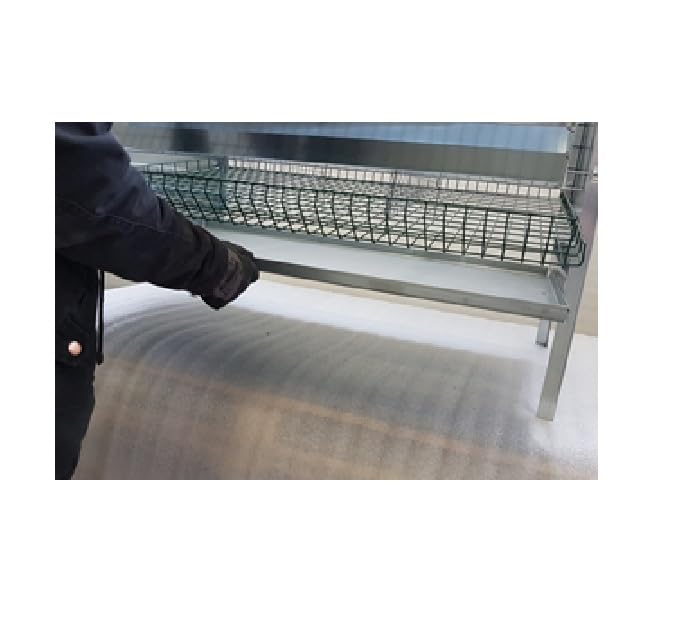 Gabbia per Galline Ovaiole, con 3 Celle, può contenere circa 9 Galline. Robusta e Resistente Graziealle Struttura Bullonata.- Le Misure Sono Della Gabbia Montata-