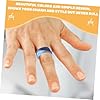 MAJORMENCH 10Pcs Men Rings Outdoor Sports Silicone Rings Soft Wear-resistant Anti-scratch Finger for Enhanced Grip and Finger Protection #5