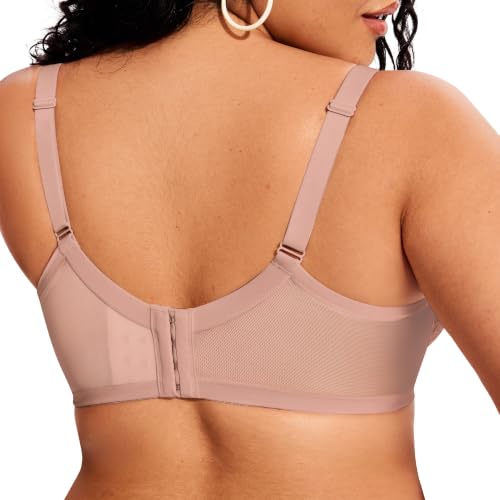 Image of Minimizer Bras for Women Full Coverage Supportive Push Up Underwire Bra | Soft Minimizer Bras for Large Breast Women, No Foam Unpadded Lightweight Unlined Lace Bras for Everyday Wear