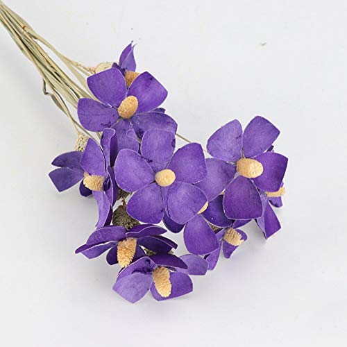 12 Flores Naturales Secas Decorativas para Hogar Boda miniatura 1