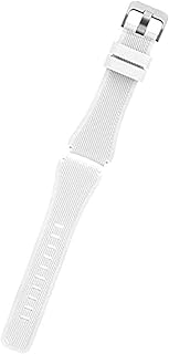 سوار ساعة ذكية ناعم من السيليكون الفاخر لساعة سامسونج جالاكسي 46 ملم - سيلولار SM-R805 - لون ابيض