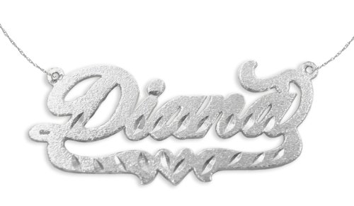 Name Necklace - Personalized - Sterling Silver - Handcrafted Designer - Customized Name Jewelry Gift - Made in USA