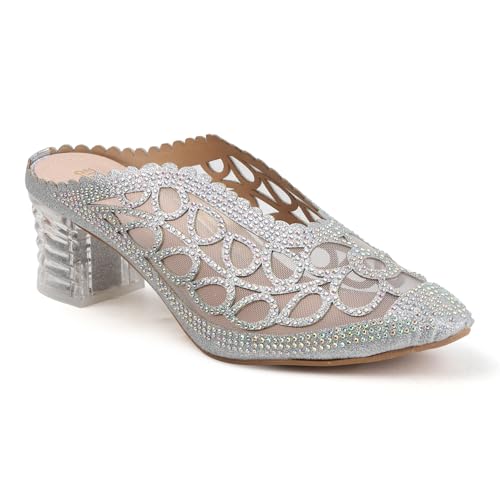 Image of Women Fancy Sandal for Women with Transparent Heel I Fashion Mules HN-900