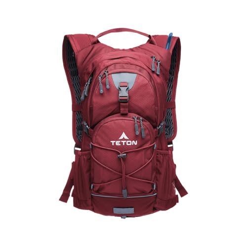 Teton Oasis Hydration Backpack – Lightweight Water Pack with Bladder for Hiking, Running, Cycling,...