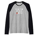 Photo Gallery funny vegan from my head pomodori maglia con maniche raglan Photo Gallery funny vegan from my head pomodori maglia con maniche raglan