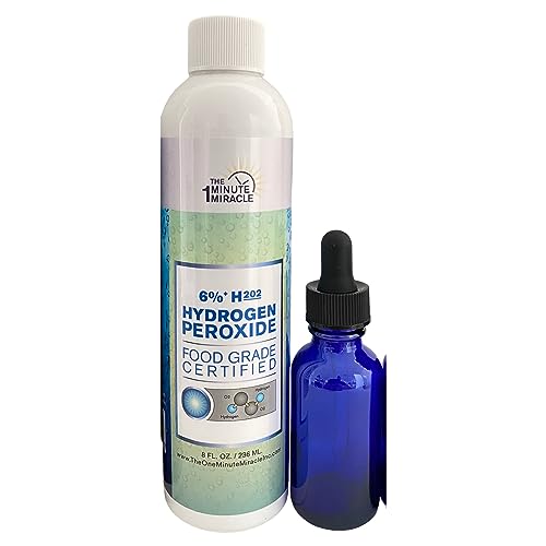 6% Hydrogen Peroxide Food Grade - 8 oz Bottle. Recommended by The One Minute Cure Book. Our Brand OMM is The Choice by Professional Alternative Medicine and Homeopathic Communities.