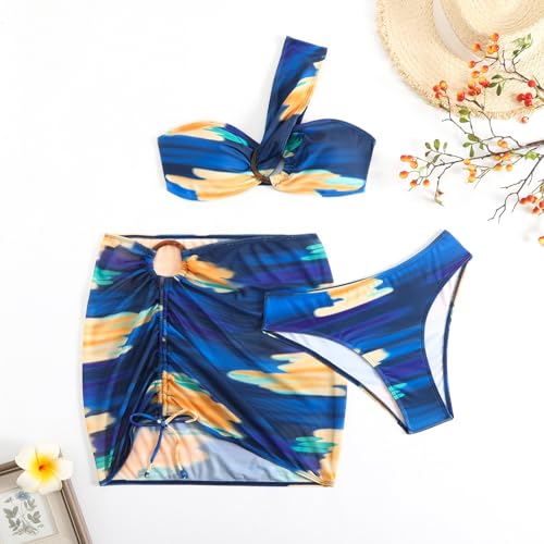 2 Piece Swimsuit for Women High Waist Thong Bathing Suit One Piece Cut Out Swimsuit 2025 Bikini Thong4