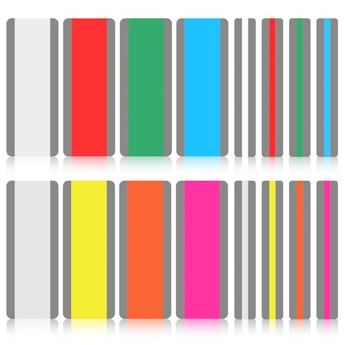 CNDNO 16 Pieces Guided Reading Strips with 2 Sizes Colored Overlay Dyslexia Tools for Kids and Teacher Supplies Highlight Bookmark Line Readers for Students and Teacher Must Have