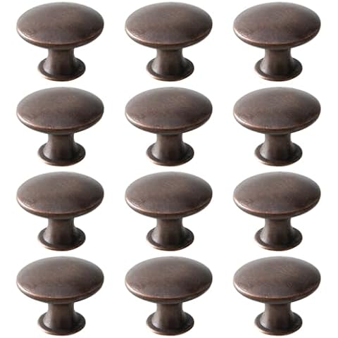 Beilala Antique Copper Cabinet Door Knobs Cover