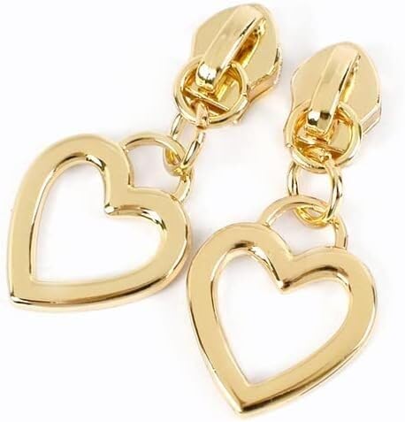 Tirador de cremallera Tirador de cremallera de repuesto 10/30 piezas 5 # Deslizadores de cremallera for cremalleras de nailon Bolsa Cabezal de tirador de cremallera de corazón Kit de reparación de cos