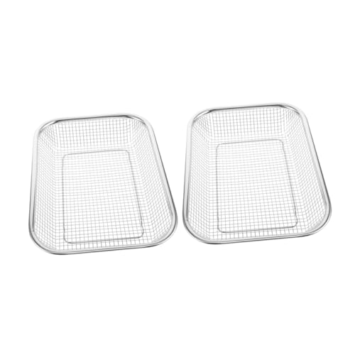 ZUNOXAZ 2 Piezas De Accesorios Para Lavavajillas Cesta De Malla Universal Cesta Para Cubiertos Escurridor De Vajilla Cesta De Drenaje Para Lavavajillas Acero Inoxidable Plateado