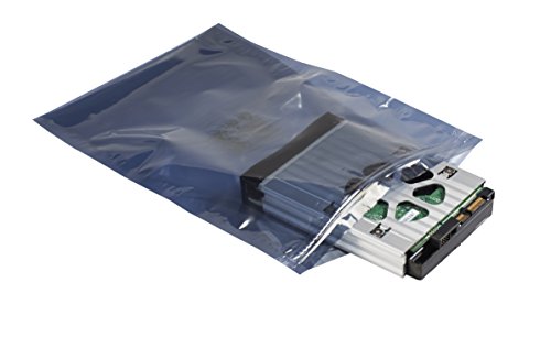 Supershield Antistatic Shielding ESD Bag, Premium Static Shield Bag, Anti Static, Reusable, IC3700-628-ZB-8X12IN, Zip Lock, 10^11, 3 mil, 8