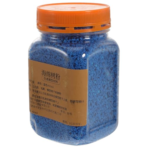 YARNOW 1 Bottle Flocking Powder Sponge Landscaping Tree Powder Static Grass Applicator Sponge Flock (Blue)