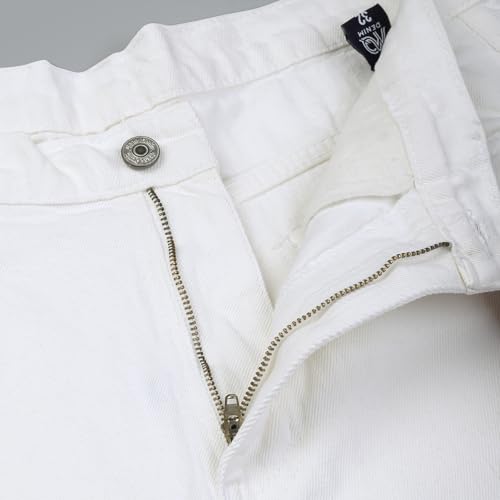 Image of Men's Straight Fit Stylish Non Stretch Mid Rise Pure Cotton Crafted with Premium Fabric Relaxed Jeans Available in Variety of Colour