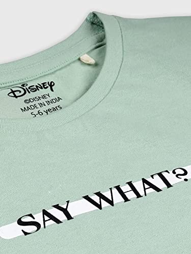 Image of Nap Chief Kids Cotton Disney Mickey & Friends Co-ord Sets for Boys & Girls, T Shirt and Shorts for Casual Wear - (DS2025Y Sage Green 9-10 Years)