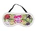 Produktbild Halloween-Schlafmaske, böse Kreaturen und rosafarbene Haare, Schlafmaske, Augenbinde, Baumwolle, Augenkissen, weich, für Damen und Herren, Reisen, Nickerchen, personalisierbar