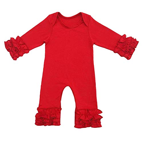 Toddler Baby Girl Icing Ruffle Jumpsuit Pants Long Sleeve Romper Birthday Outfit