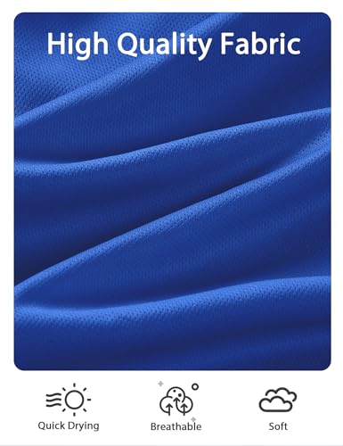 Image of Somaibo Boys Athletic Shorts, Kids Basketball Quick Dry Mesh Short for Youth Soccer Gym Sports Running