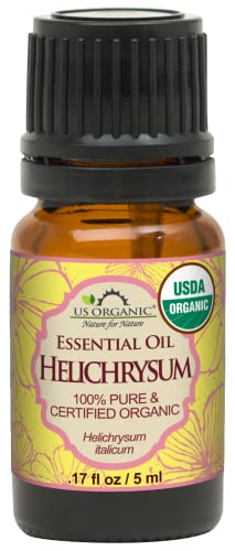 US Organic Helichrysum Essential Oil, 5 ml – Steam Distilled