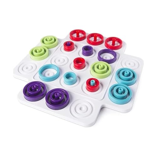 Image of Trip Trap Board Game for Kids Teens Adults Family Fun Brain Mind Strategy for 2-4 Players Table Top Interactive Toy with Colorful Rings