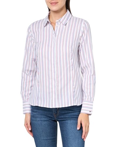 Image of Tommy Hilfiger Women's Roll Tab Button Down Shirt (Regular and Plus Sizes)