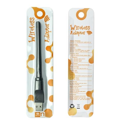 Image of RT5370 USB 2.0 150mbps WiFi Wireless Network Card 802.11 B /g /n LAN Adapter with Rotatable Antenna Black-GOLDEN BLUE